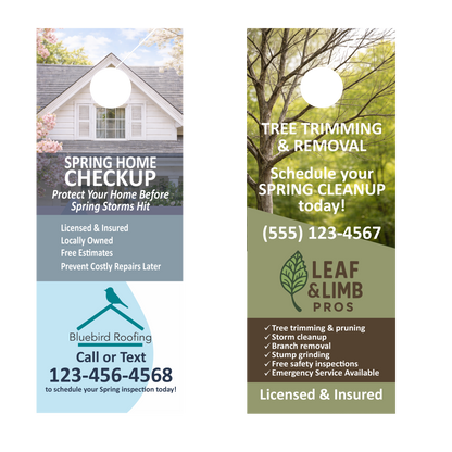 Custom Door Hangers | Full-Color Door Hanger Printing | Coleman Barker Printing