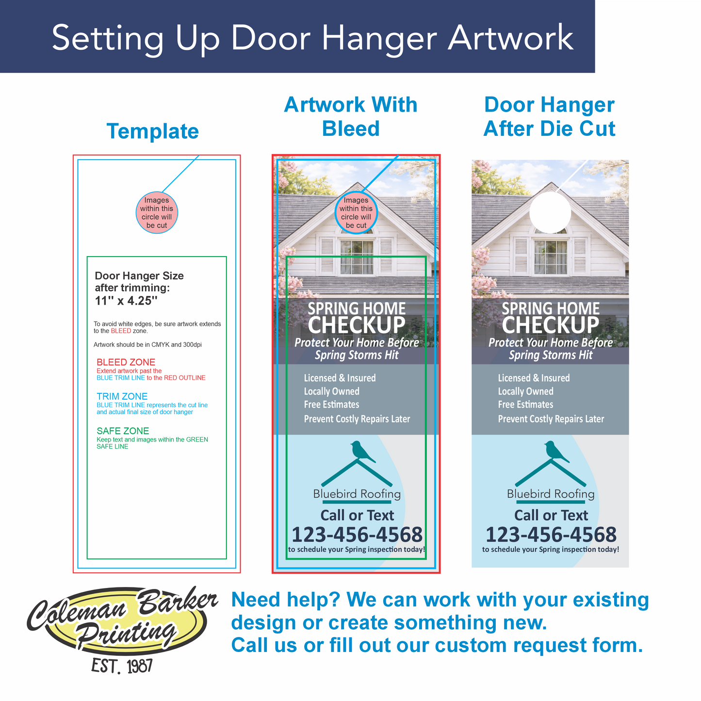 Custom Door Hangers | Full-Color Door Hanger Printing | Coleman Barker Printing