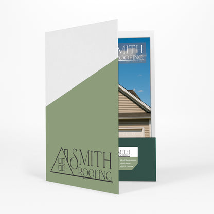 Custom Pocket Folders Printing, Business Presentation & Marketing Folders, 9" x 12"